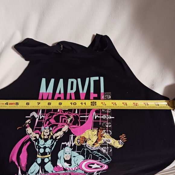 Marvel Comics Tank Top Sz XL Black Open Racer Back Sleeveless Graphic Print NEW - Picture 13 of 13